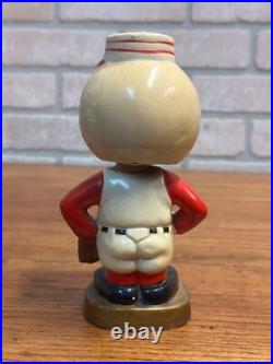 Vintage 1960s Cincinnati Reds Mascot Bobblehead Nodder Gold Base Series