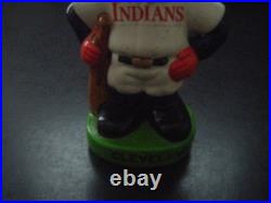 Vintage 1960s Cleveland Indians Chief Wahoo Nodder Round Green Base