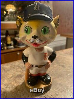 Vintage 1960s Detroit Tigers Bobblehead Nodder with Gold Base FREE SHIPPING