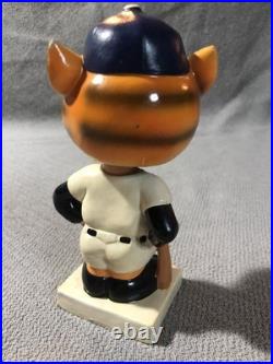 Vintage 1960s Detroit Tigers Mascot Bobblehead Nodder Japan Tiger Face Cracked