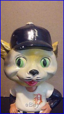 Vintage 1960s Detroit Tigers Mascot Bobblehead RARE