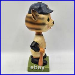 Vintage 1960s Detroit Tigers Mascot Green Square Base Bobblehead Nodder 1962