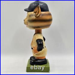 Vintage 1960s Detroit Tigers Mascot Green Square Base Bobblehead Nodder 1962