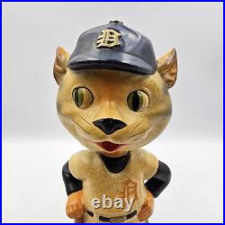 Vintage 1960s Detroit Tigers Mascot Green Square Base Bobblehead Nodder 1962