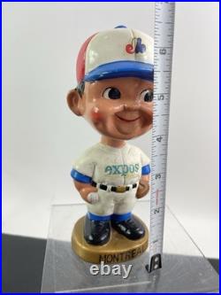 Vintage 1960s Era Montreal Expos Sports Specialties Bobblehead Gold Base Nodder