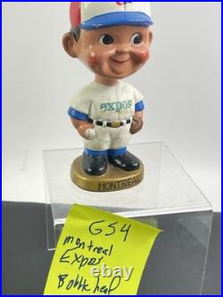 Vintage 1960s Era Montreal Expos Sports Specialties Bobblehead Gold Base Nodder