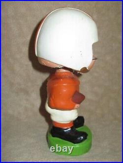 Vintage 1960s Football Nodder Bobblehead Orange White Toes Up Japan