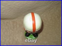 Vintage 1960s Football Nodder Bobblehead Orange White Toes Up Japan