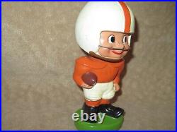 Vintage 1960s Football Nodder Bobblehead Orange White Toes Up Japan