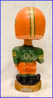 Vintage 1960s Green Bay PACKERS FOOTBALL Bobble Head Nodder TOES-UP JAPAN