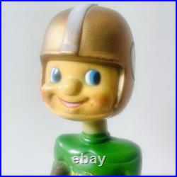 Vintage 1960s Green Bay Packers Bobblehead Doll Apsco Toes Up NFL
