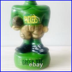 Vintage 1960s Green Bay Packers Bobblehead Doll Apsco Toes Up NFL