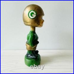 Vintage 1960s Green Bay Packers Bobblehead Doll Apsco Toes Up NFL