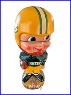 Vintage 1960s Green Bay Packers Bobblehead Doll by Sports Specialties-High Grade