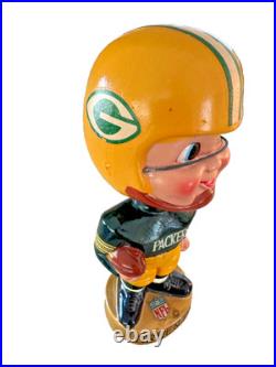Vintage 1960s Green Bay Packers Bobblehead Doll by Sports Specialties-High Grade