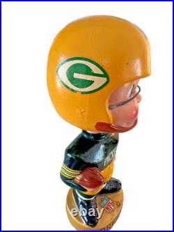 Vintage 1960s Green Bay Packers Bobblehead Doll by Sports Specialties-High Grade