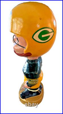 Vintage 1960s Green Bay Packers Bobblehead Doll by Sports Specialties-High Grade