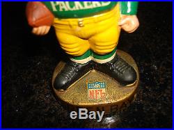 Vintage 1960s Green Bay Packers Bobblehead withOriginal Box and Plastic Case
