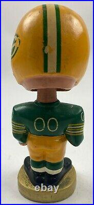 Vintage 1960s Green Bay Packers Football Gold Base Nodder Bobblehead