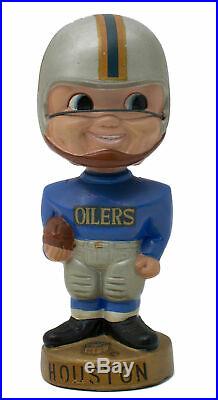 Vintage 1960s Houston Oilers Gold Base Bobble Head Nodder