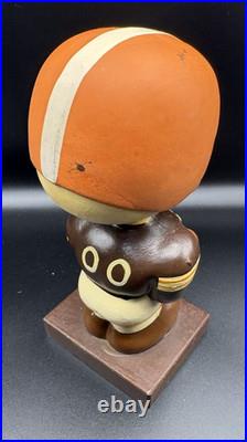 Vintage 1960s Japan Cleveland Browns Football Boy Bobble Head Nodder Rare