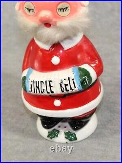 Vintage 1960s Japan ceramic Santa Claus bobble head with motion blinking eyes Vintage 1960s Japan ceramic Santa Claus bobble head with motion blinking eyes
