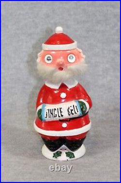 Vintage 1960s Japan ceramic Santa Claus bobble head with motion blinking eyes Vintage 1960s Japan ceramic Santa Claus bobble head with motion blinking eyes