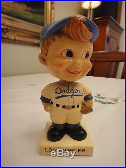 Vintage 1960s Los Angeles Dodgers Bobble Head Nodder All Original Excellent Cond