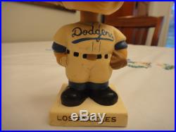 Vintage 1960s Los Angeles Dodgers Bobble Head Nodder All Original Excellent Cond