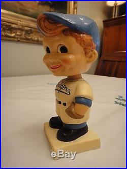 Vintage 1960s Los Angeles Dodgers Bobble Head Nodder All Original Excellent Cond
