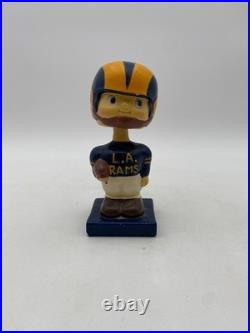 Vintage 1960s Los Angeles Rams bobblehead Square base