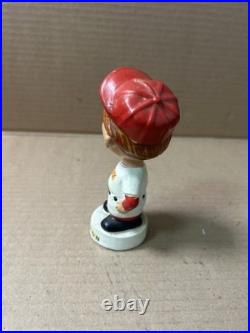 Vintage 1960s MINI Boston Red Sox Bobblehead 41/2 With Magnet Base