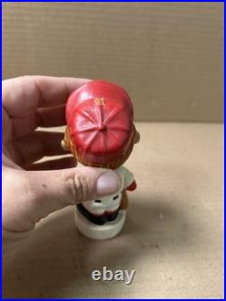 Vintage 1960s MINI Boston Red Sox Bobblehead 41/2 With Magnet Base