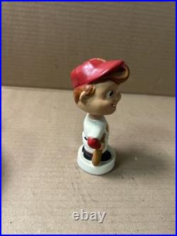 Vintage 1960s MINI Boston Red Sox Bobblehead 41/2 With Magnet Base