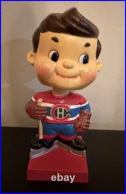 Vintage 1960s MONTREAL CANADIENS NHL Team Bobblehead Nodder