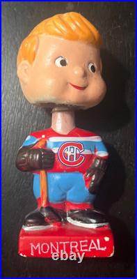 Vintage 1960s MONTREAL CANADIENS NHL Team Bobblehead Nodder