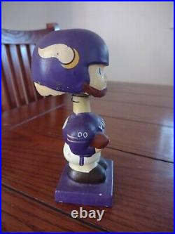 Vintage 1960s Minnesota Vikings Bobble Head Doll NFL Figurine