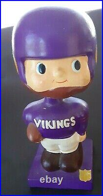 Vintage 1960s Minnesota Vikings Bobble Head Doll NODDER Figurine-Very Nice