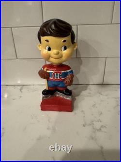 Vintage 1960s Montreal Canadiens Bobblehead Nodder High Skates Rare
