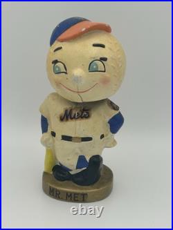 Vintage 1960s Mr. Met New York Mets Bobblehead Nodder Rare MLB Mascot