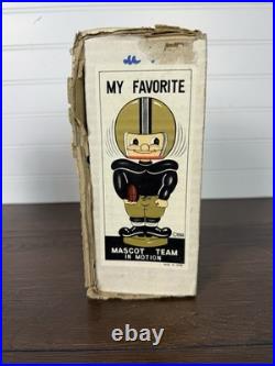Vintage 1960s NFL Bobblehead / Nodder Detroit Lions With Original Box