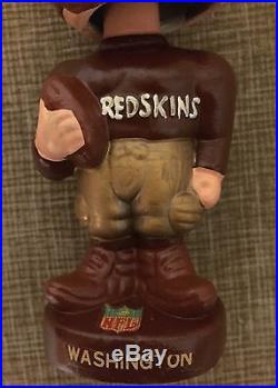 Vintage 1960s NFL Football Washington Redskins Bobblehead/Nodder Gold Base