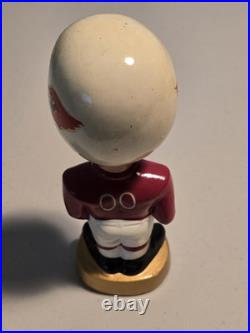 Vintage 1960s NFL St Louis Cardinals Football Bobblehead Nodder Gold Base with Box