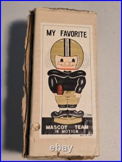 Vintage 1960s NFL St Louis Cardinals Football Bobblehead Nodder Gold Base with Box