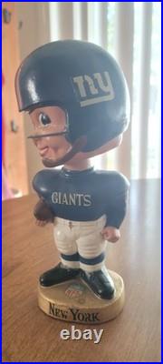Vintage 1960s NY Football Giants Gold Base Bobblehead Nodder NFL, NO BREAKS Vintage 1960s NY Football Giants Gold Base Bobblehead Nodder NFL, NO BREAKS