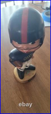 Vintage 1960s NY Football Giants Gold Base Bobblehead Nodder NFL, NO BREAKS Vintage 1960s NY Football Giants Gold Base Bobblehead Nodder NFL, NO BREAKS