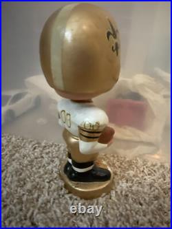 Vintage 1960s New Orleans Saints Bobblehead Gold Base