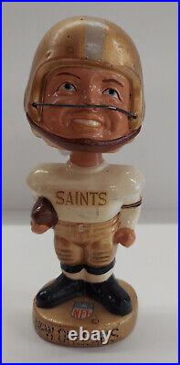 Vintage 1960s New Orleans Saints Bobblehead Gold Base (B)
