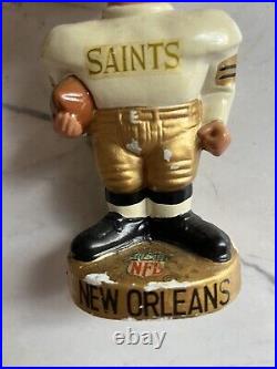 Vintage 1960s New Orleans Saints Football NFL Bobblehead Nodder Rare