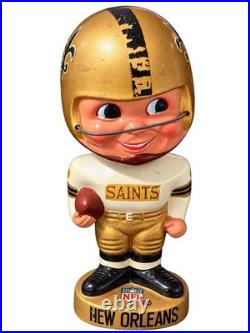 Vintage 1960s New Orleans Saints NFL Bobblehead Nodder Sports Specialties Japan